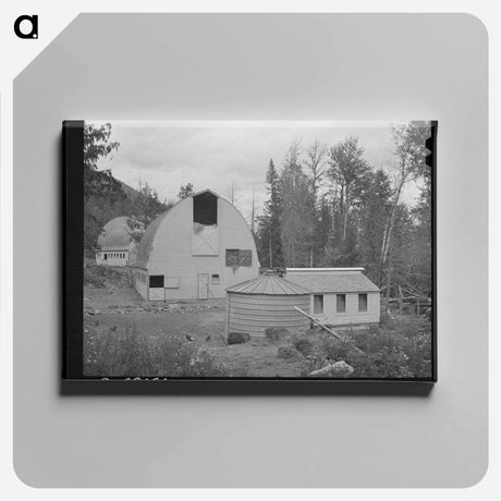 アートパネル-Farmsteads on Boundary Farms
 - ラッセル リー Canvas.