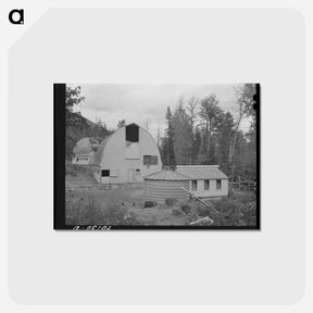 アートポストカード-Farmsteads on Boundary Farms
 - ラッセル リー Postcard.