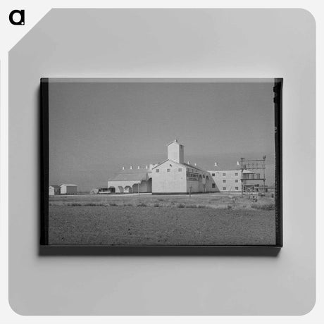 アートパネル-Cotton Gin in Nueces County
 - ラッセル リー Canvas.