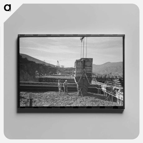アートパネル-Shasta Dam Construction
 - ラッセル リー Canvas.