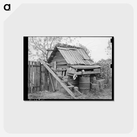 アートポストカード-Louisiana Farm Shed
 - ラッセル リー Postcard.