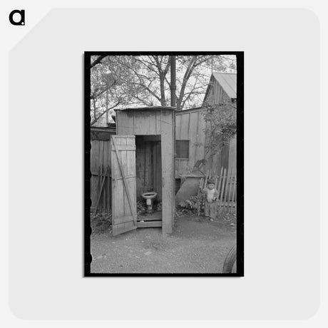 アートポストカード-Mexican District Privy
 - ラッセル リー Postcard.