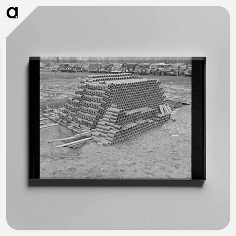 アートパネル-Soil Pipes, Greenhills
 - ラッセル リー Canvas.