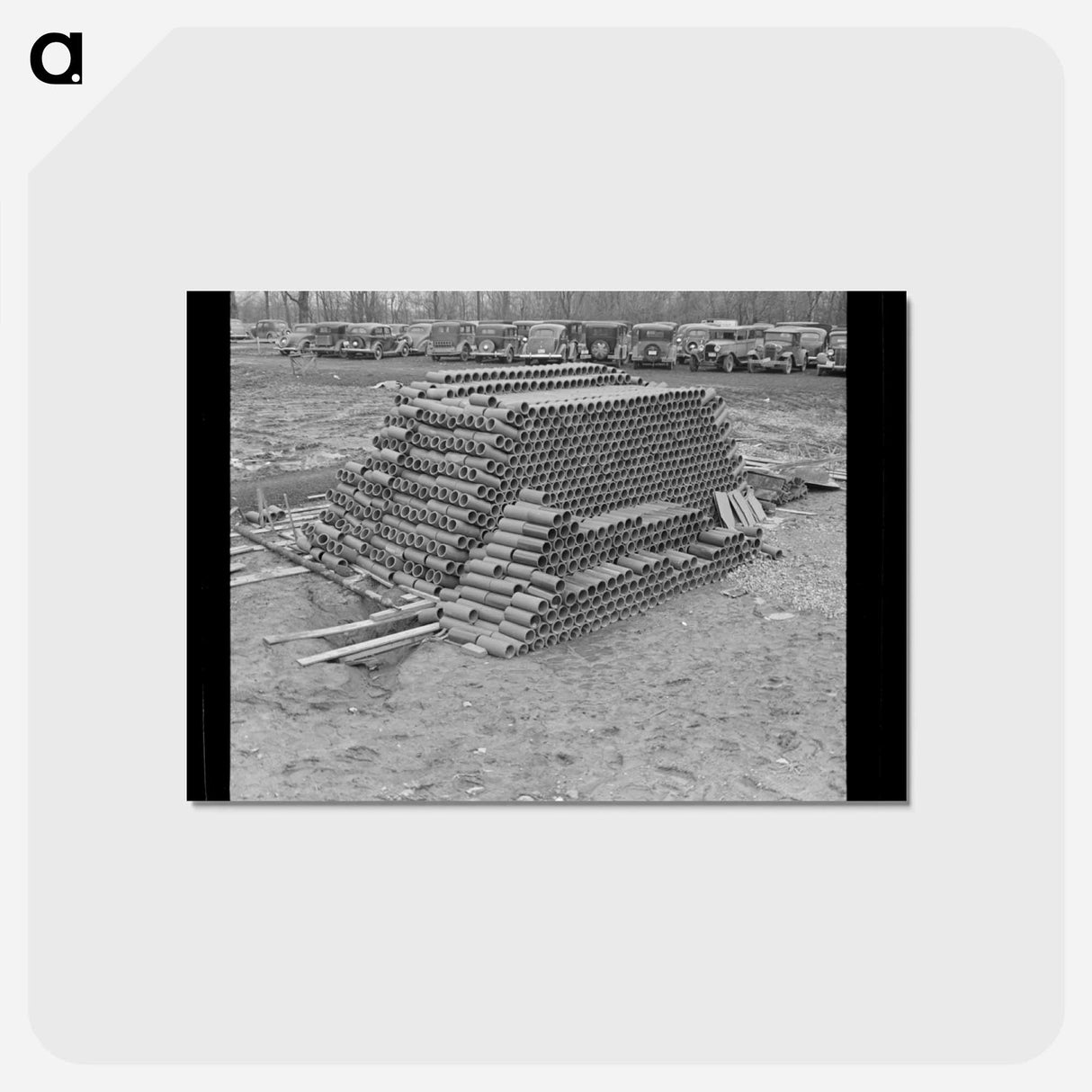 アートポストカード-Soil Pipes, Greenhills
 - ラッセル リー Postcard.