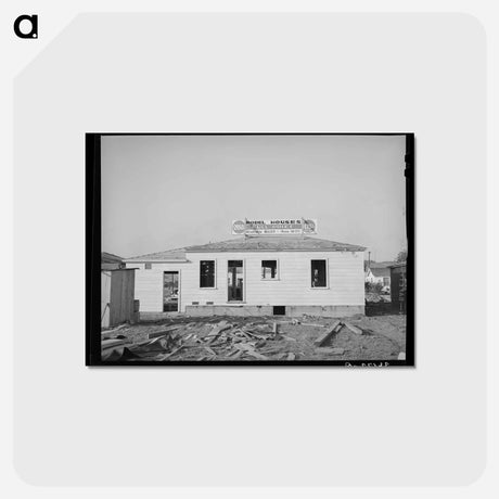 アートポストカード-Roofing at Pacific Beach
 - ラッセル リー Postcard.