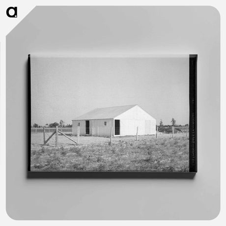 アートパネル-Barn on New Farm Unit
 - ラッセル リー Canvas.