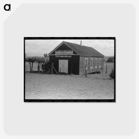 アートポストカード-Assembly of God Church Sign
 - ラッセル リー Postcard.