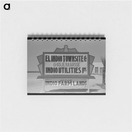アートメモ帳-El Indio Sign
 - ラッセル リー Memo.