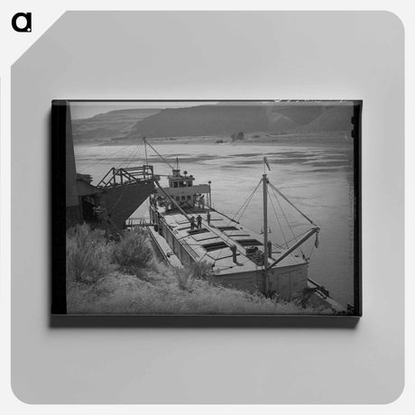 アートパネル-Barge to Portland
 - ラッセル リー Canvas.