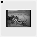 アートポストカード-Barge to Portland
 - ラッセル リー Postcard.