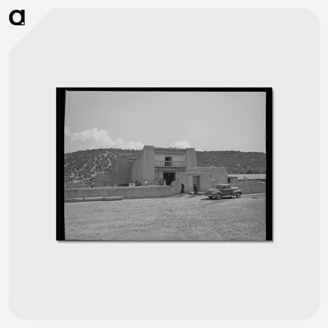 アートポストカード-Church of the Twelve Apostles, Trampas, New Mexico
 - ラッセル リー Postcard.