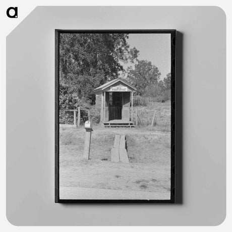 アートパネル-Post Office, Mix, Louisiana
 - ラッセル リー Canvas.