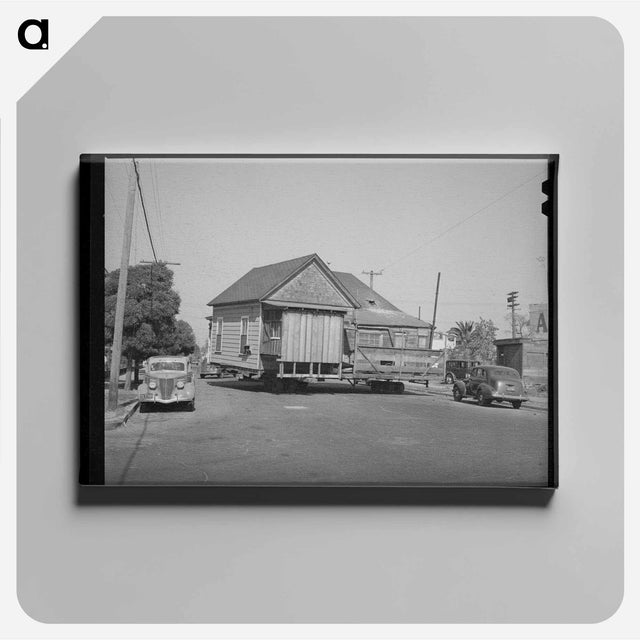 アートパネル-Moving the Old House
 - ラッセル リー Canvas.