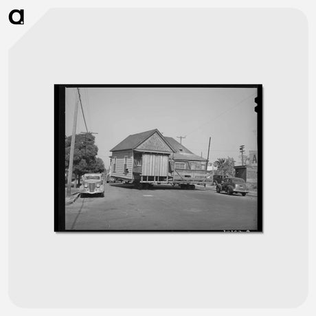 アートポストカード-Moving the Old House
 - ラッセル リー Postcard.