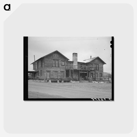 アートポストカード-Navajo Lodge, Datil, New Mexico
 - ラッセル リー Postcard.