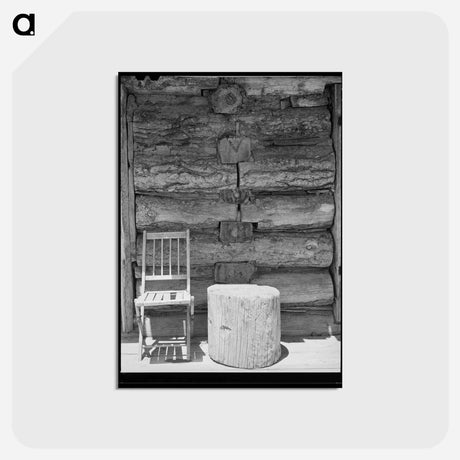 アートポストカード-Log House Partition Detail
 - ラッセル リー Postcard.