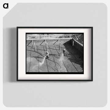 Wetting Down Fresh Concrete
 - ラッセル リー Poster.