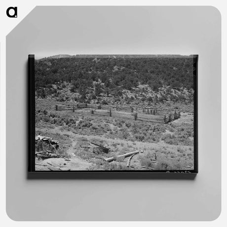 アートパネル-Corral on Farm
 - ラッセル リー Canvas.