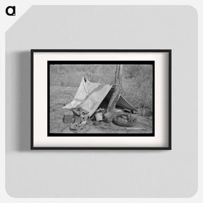 アートポスター-Migrant Boy's Tent
 - ラッセル リー Poster.