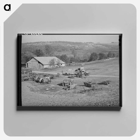 アートパネル-Placer County Farm
 - ラッセル リー Canvas.