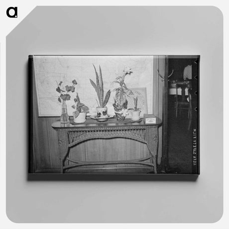 アートパネル-Flowers on Table
 - ラッセル リー Canvas.