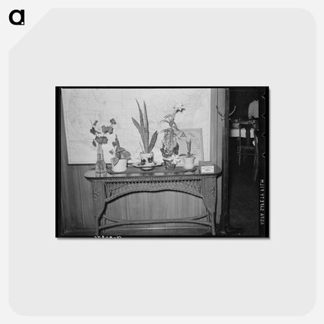 アートポストカード-Flowers on Table
 - ラッセル リー Postcard.