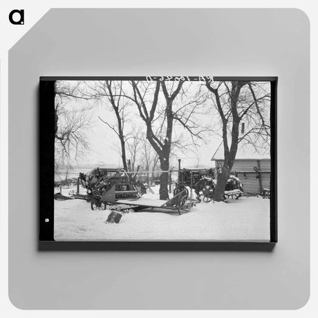 アートパネル-Iowa Farm Machinery
 - ラッセル リー Canvas.