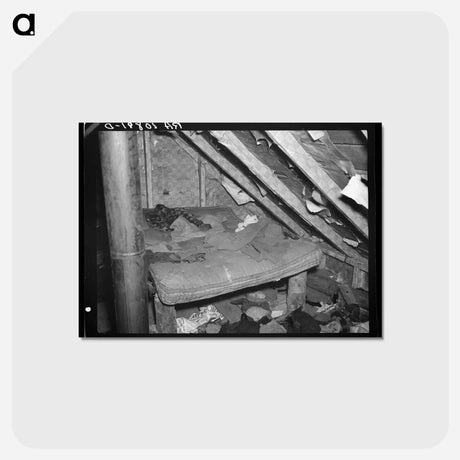 アートポストカード-Attic Bedroom, Long Lake
 - ラッセル リー Postcard.