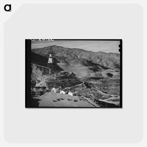 アートポストカード-Shasta Dam Central Tower
 - ラッセル リー Postcard.