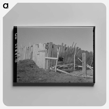 アートパネル-Barn on E. Gorder's Farm
 - ラッセル リー Canvas.