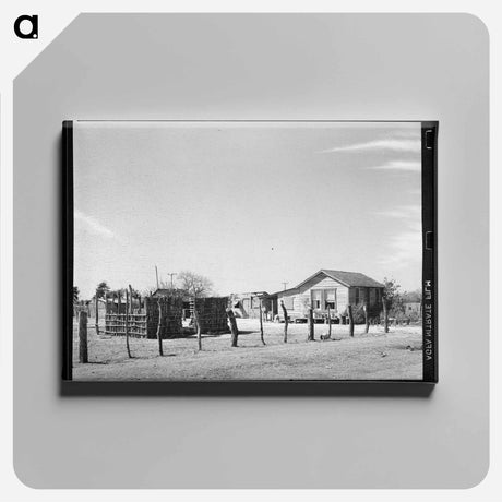 アートパネル-Mexican Day Laborer's Home
 - ラッセル リー Canvas.