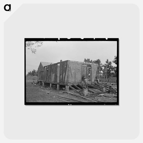 アートポストカード-Old House Wall
 - ラッセル リー Postcard.