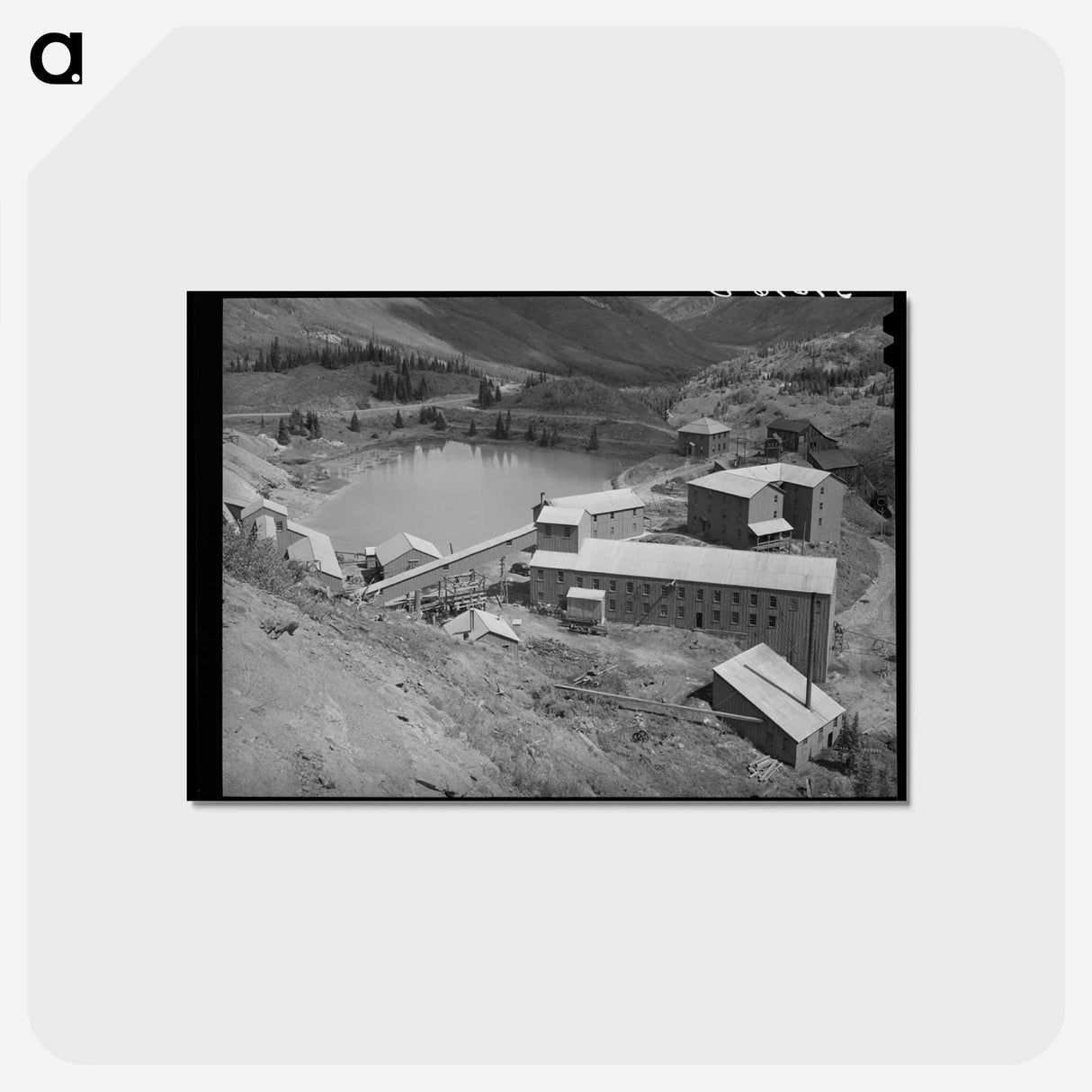 アートポストカード-Active Gold Mill
 - ラッセル リー Postcard.