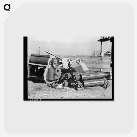 アートポストカード-Ginning Machinery
 - ラッセル リー Postcard.