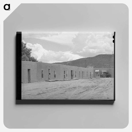 アートパネル-Adobe Dwellings, Costilla
 - ラッセル リー Canvas.