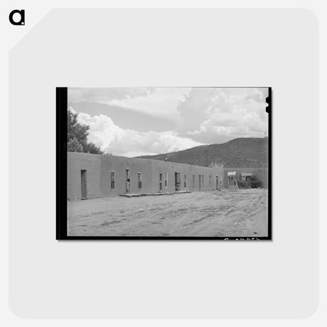 アートポストカード-Adobe Dwellings, Costilla
 - ラッセル リー Postcard.