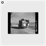 アートポストカード-Tenant Farmer's Departure
 - ラッセル リー Postcard.