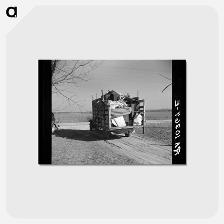アートポストカード-Tenant Farmer's Departure
 - ラッセル リー Postcard.