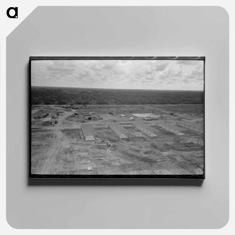 アートパネル-Migrant Camp, Sinton, Texas
 - ラッセル リー Canvas.