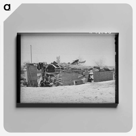 アートパネル-Shelter of a Spanish-American Family
 - ラッセル リー Canvas.
