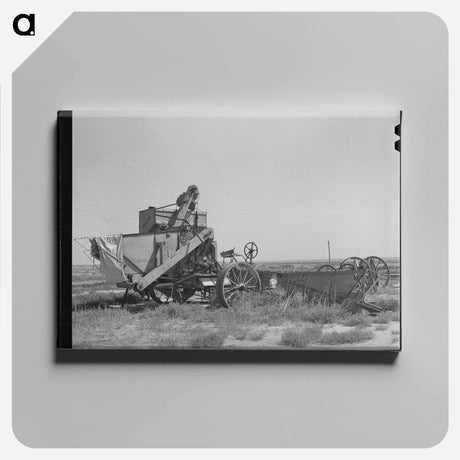 アートパネル-Old Combine, Gray County
 - ラッセル リー Canvas.