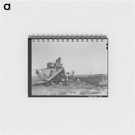 アートメモ帳-Old Combine, Gray County
 - ラッセル リー Memo.