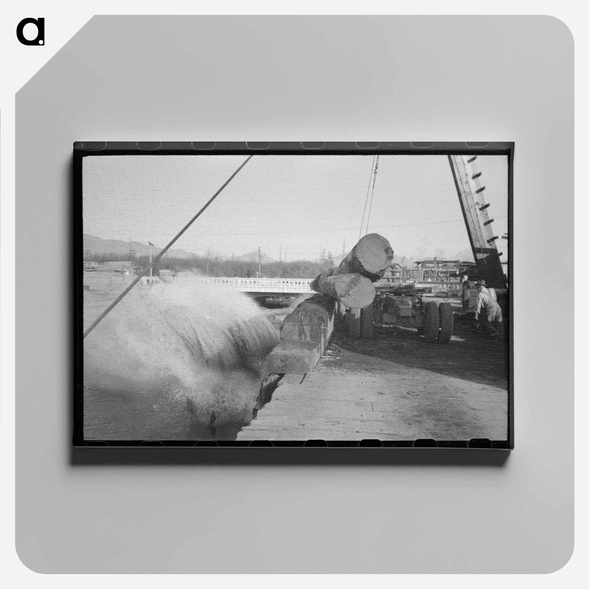 アートパネル-Rolling Logs, Tillamook
 - ラッセル リー Canvas.