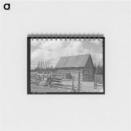 アートメモ帳-Barn and Hay Wagon
 - ラッセル リー Memo.