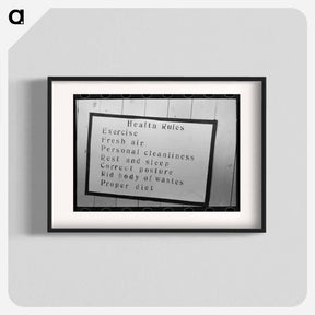アートポスター-Sign in Schoolroom
 - ラッセル リー Poster.