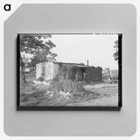 アートパネル-Home of Unemployed Oil Worker
 - ラッセル リー Canvas.