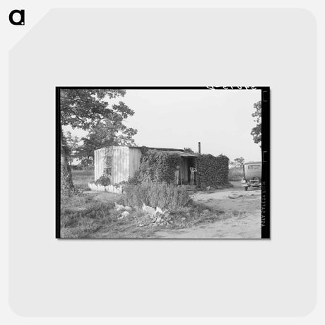 アートポストカード-Home of Unemployed Oil Worker
 - ラッセル リー Postcard.