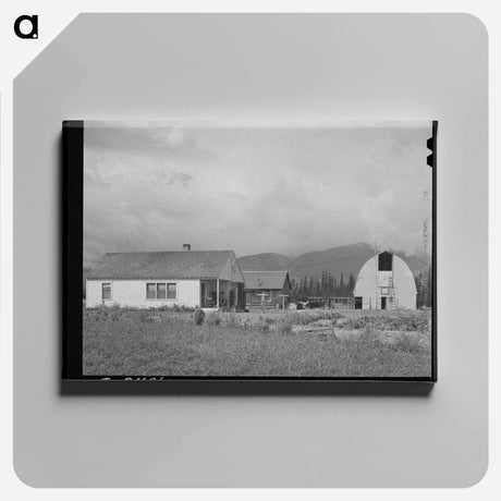 アートパネル-Farmsteads on Boundary Farms
 - ラッセル リー Canvas.