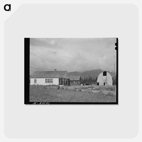 アートポストカード-Farmsteads on Boundary Farms
 - ラッセル リー Postcard.