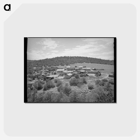 アートポストカード-Town of Escabosa
 - ラッセル リー Postcard.